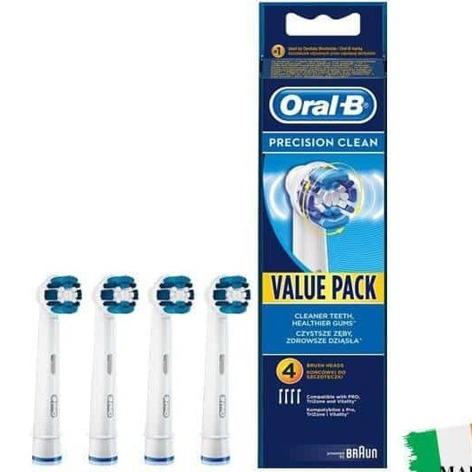 سری یدک مسواک برقی اورال-بی مدل Precision Clean بسته ۴ عددی