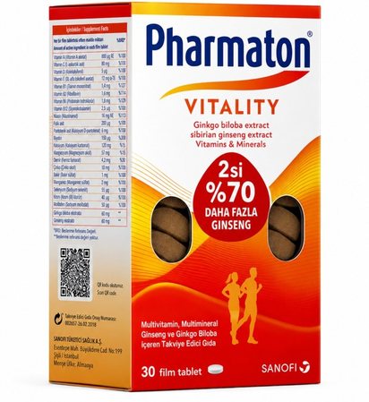 قرص فارماتون تبلتی ۳۰ عددی Pharmaton Vitality
