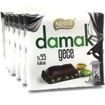 شکلات تلخ ۵۵% مغز پسته نستله وزن ۶۰ گرم