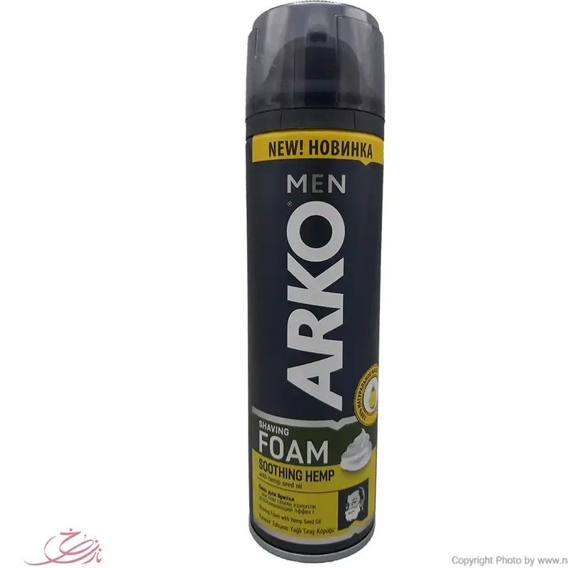 فوم اصلاح آرکو من مدل Soothing Hemp حجم ۲۰۰ میلی لیتر