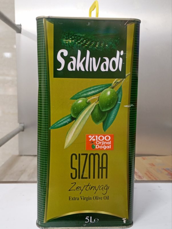 روغن زیتون طبیعی ساکلی وادی حجم ۵ لیتر بی بو