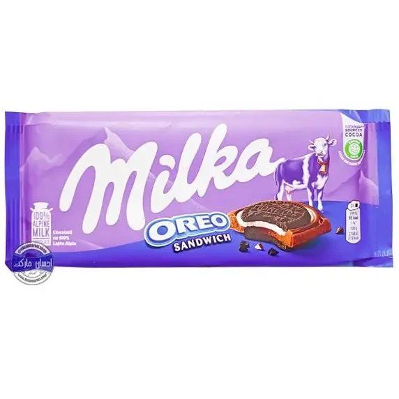 شکلات میلکا اورئو ۱۰۰ گرم ساندویچ بیسکوییت
